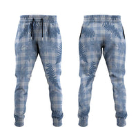 Blue Palaka Hawaii Palapalai Jogger Pants Hawaiian Fern LT14 Blue - Polynesian Pride
