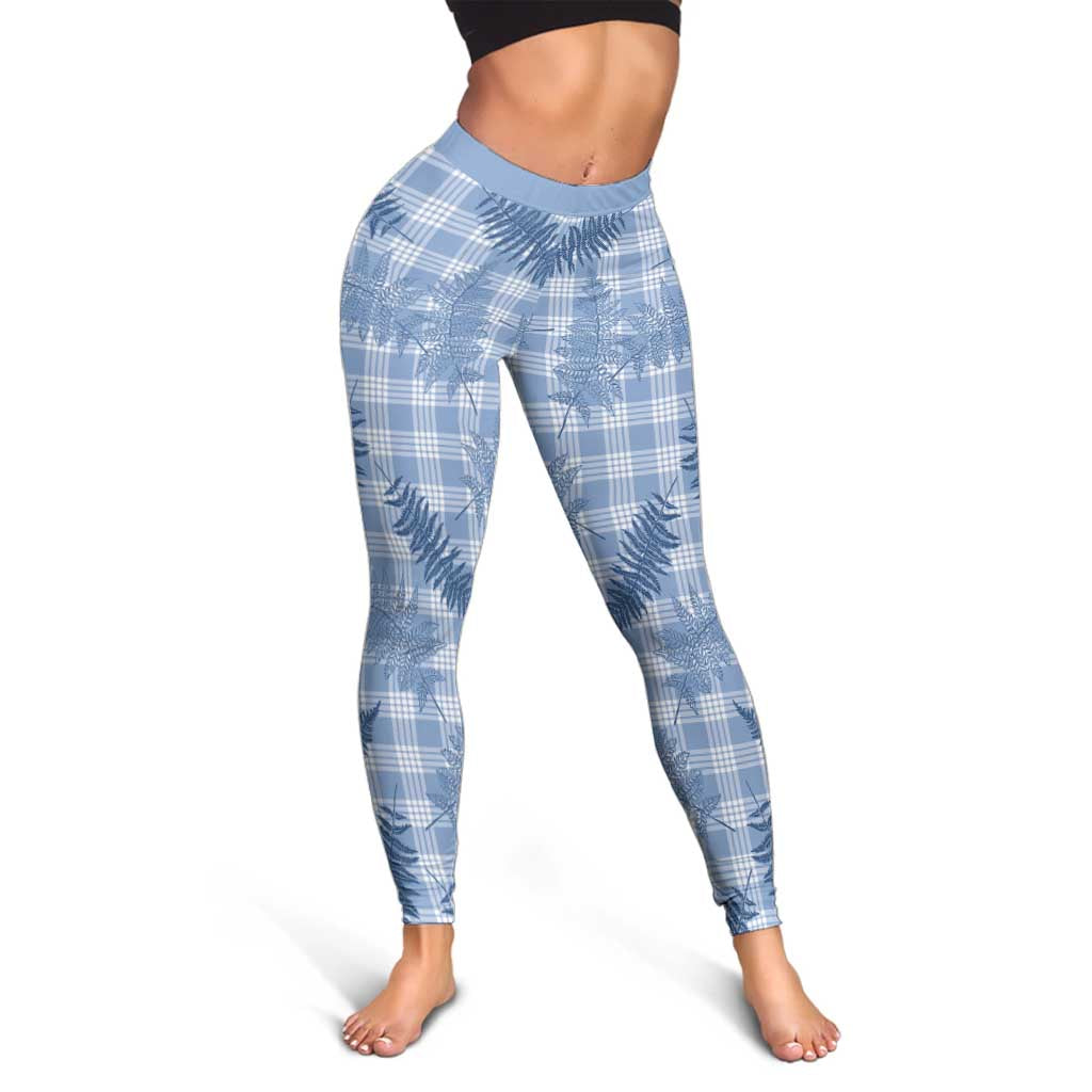 Blue Palaka Hawaii Palapalai Leggings Hawaiian Fern LT14 - Polynesian Pride