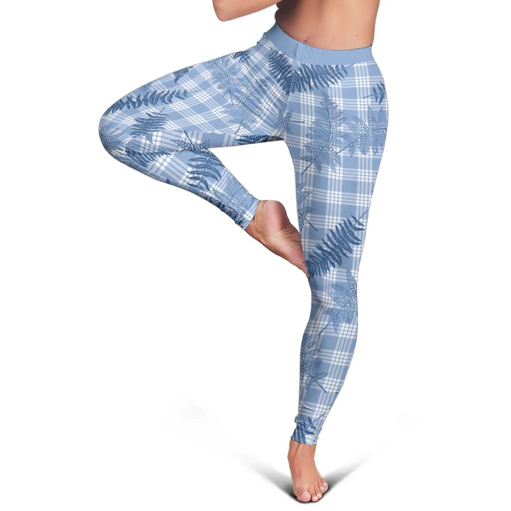 Blue Palaka Hawaii Palapalai Leggings Hawaiian Fern LT14 - Polynesian Pride
