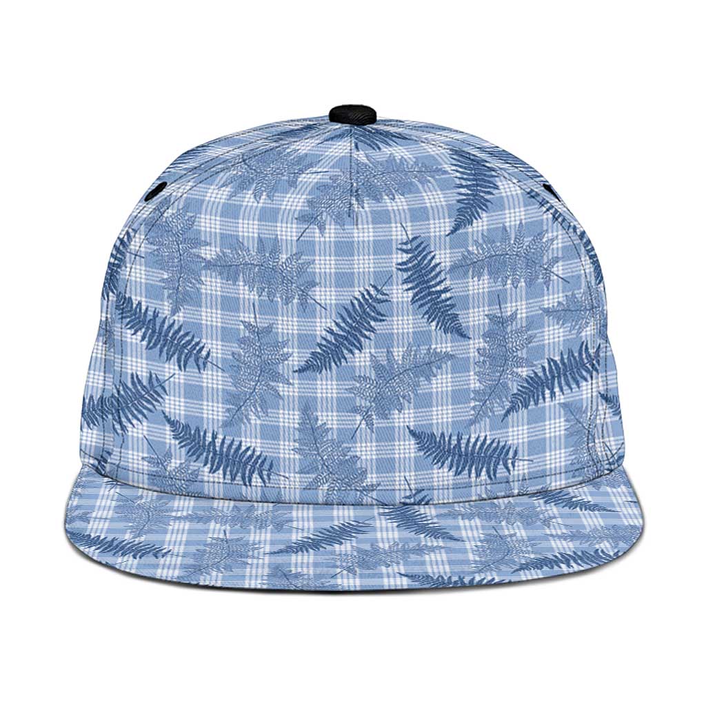 Blue Palaka Hawaii Palapalai Snapback Cap Hawaiian Fern LT14 One Size Blue - Polynesian Pride