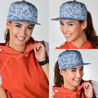 Blue Palaka Hawaii Palapalai Snapback Cap Hawaiian Fern LT14 - Polynesian Pride