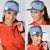 Blue Palaka Japanese Traditional Snapback Cap Asanoha Seigaiha Sakura Motif - Polynesian Pride