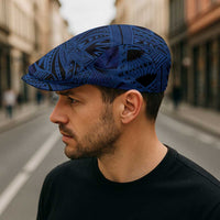 Blue Samoa Tattoo Jeff Hat Plumeria Samoan Ocean Tatau Pattern - Polynesian Pride