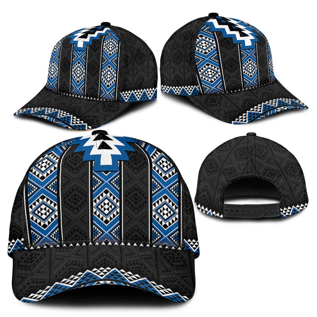 Blue Taniko Aotearoa Classic Cap Niho Taniwha Mix Poutama LT14