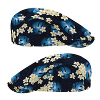Blue Tropical Hawaii Jeff Hat Seamless Monstera Plumeria Hawaiian Pattern - Polynesian Pride