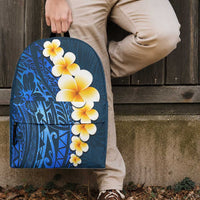 Blue Tropical Plumeria With Galaxy Polynesian Art Backpack LT14 - Polynesian Pride