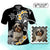 Custom Photo Happy International Dog Day Polo Shirt Tropical Flowers With Polynesian Pattern CTM14