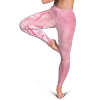 Breast Cancer Awareness Maori Leggings Kia Kaha Kia Maia Kia Manawanui - Polynesian Pride