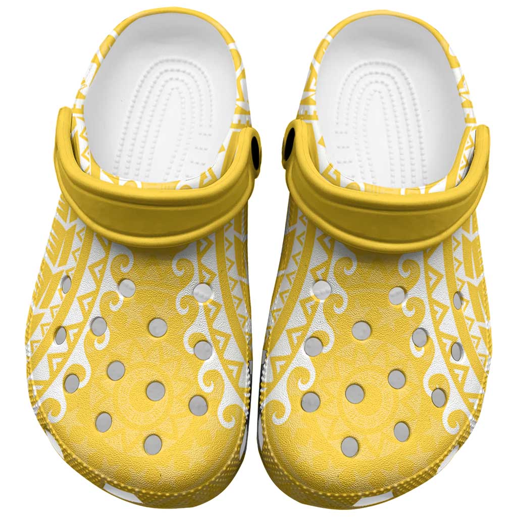 Cook Islands Aitutaki Clogs Shoes Polynesian Tribal Tattoo