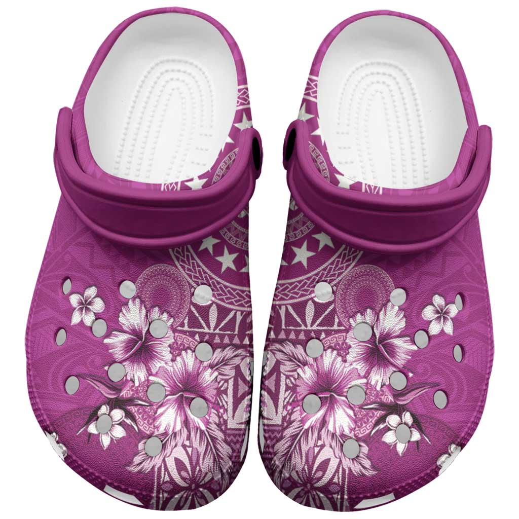 Cook Islands Clogs Shoes Fandango Hibiscus And Stars LT05 Fandango - Polynesian Pride