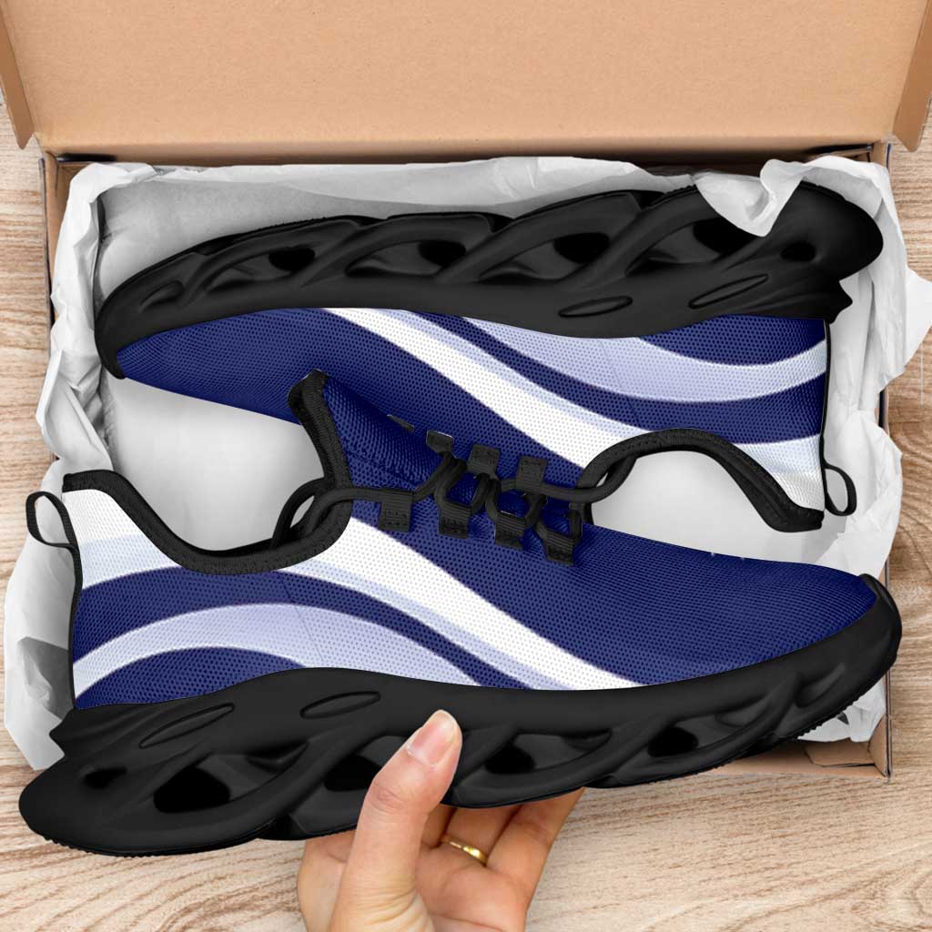 Cook Islands Clunky Sneakers Flag-Inspired Curve Style LT05 - Polynesian Pride