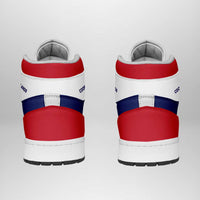 Cook Islands High Sneakers AJ1 Coat Of Arms Flag Inspired LT05 - Polynesian Pride