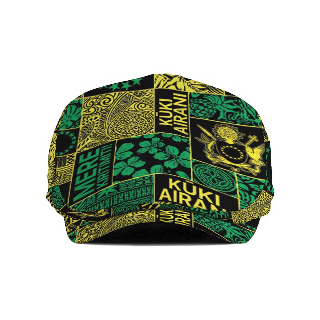 Cook Islands Mere Kiritimiti Jeff Hat Pacific Patchwork Xmas Vibes - Polynesian Pride
