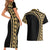 Polynesian Pride Matching Clothes For Couples Polynesian Tribal Curve Bodycon Dress And Hawaii Shirt