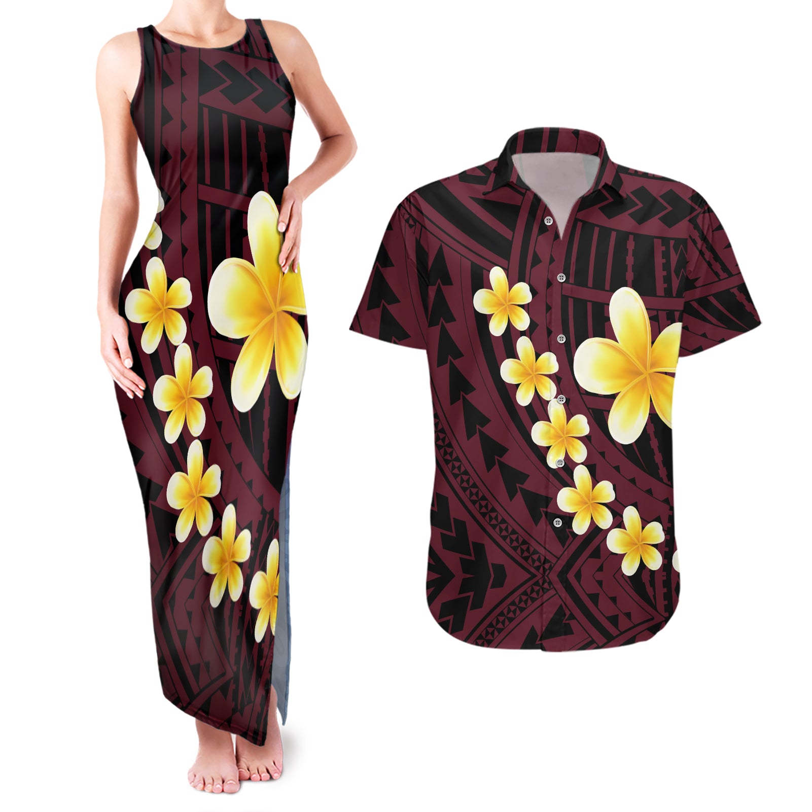 CUSTOMER REQUEST - Hawaiian Plumeria - 09/09/2024 - Matching Set - LT03