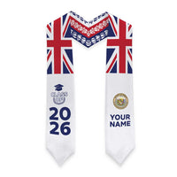 Custom Aloha Hawaii Graduation Stole Hawaiian Flag With Leis LT05 - Polynesian Pride