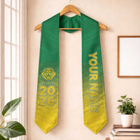 Custom American Samoa Graduation Stole Leone High School Polynesian Pattern LT05 One Size Green - Polynesian Pride