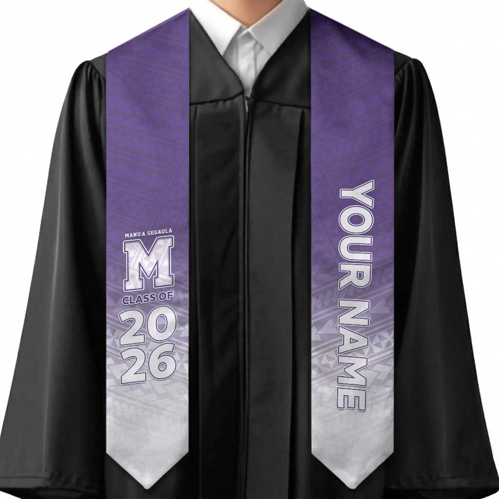 Custom American Samoa Graduation Stole Manua High School Polynesian Pattern LT05 - Polynesian Pride