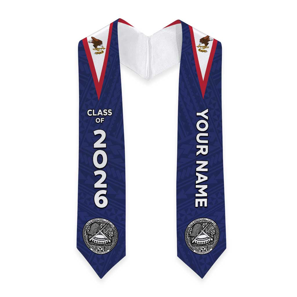 Custom American Samoa Graduation Stole Polynesian Pattern LT05 - Polynesian Pride