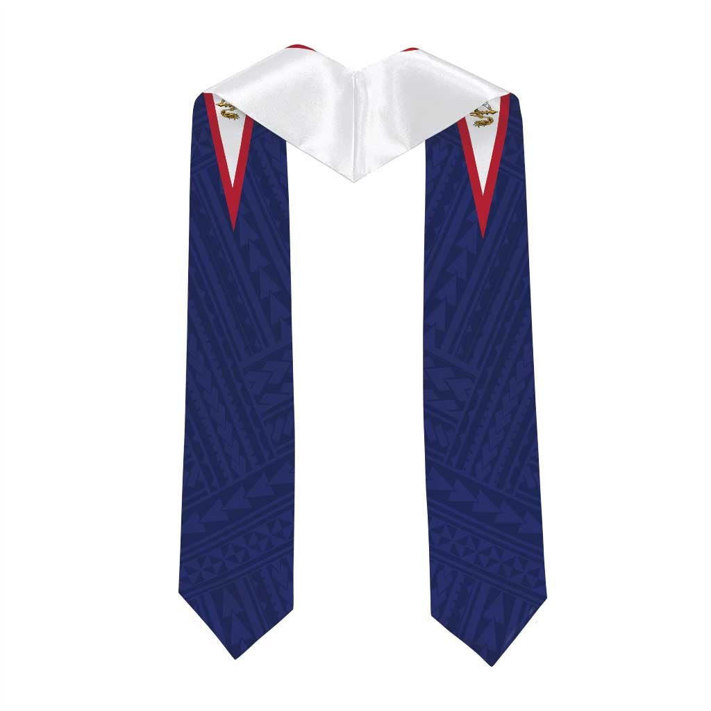 Custom American Samoa Graduation Stole Polynesian Pattern LT05 - Polynesian Pride