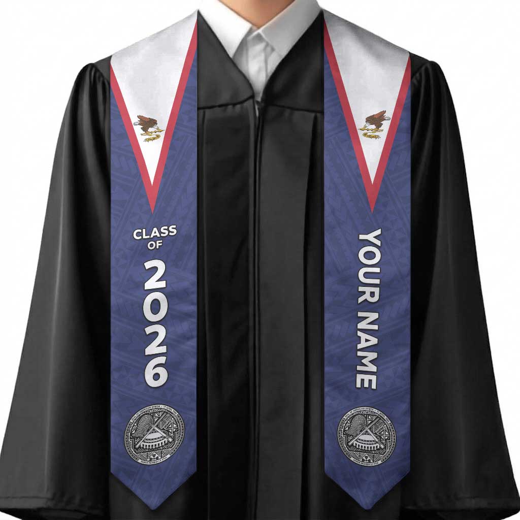 Custom American Samoa Graduation Stole Polynesian Pattern LT05 - Polynesian Pride