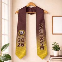 Custom American Samoa Graduation Stole Tafuna High School Polynesian Pattern LT05 One Size Maroon - Polynesian Pride
