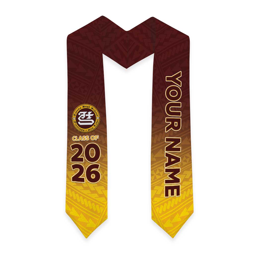 Custom American Samoa Graduation Stole Tafuna High School Polynesian Pattern LT05 - Polynesian Pride