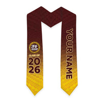 Custom American Samoa Graduation Stole Tafuna High School Polynesian Pattern LT05 - Polynesian Pride