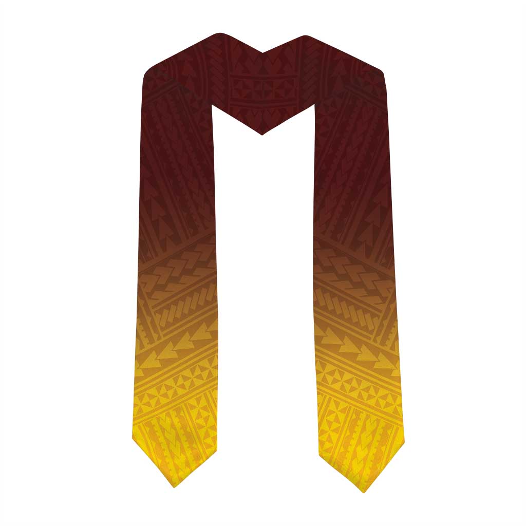 Custom American Samoa Graduation Stole Tafuna High School Polynesian Pattern LT05 - Polynesian Pride