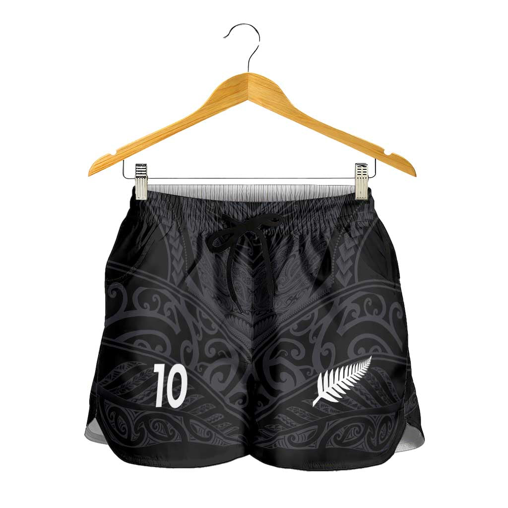 Custom Aotearoa Rugby Shorts for Women The Blacks-Sporty T90 Style - Polynesian Pride