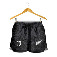Custom Aotearoa Rugby Shorts for Women The Blacks-Sporty T90 Style - Polynesian Pride