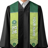 Custom Ballantine Memorial School Graduation Stole With Fijian Tapa Pattern LT05 - Polynesian Pride
