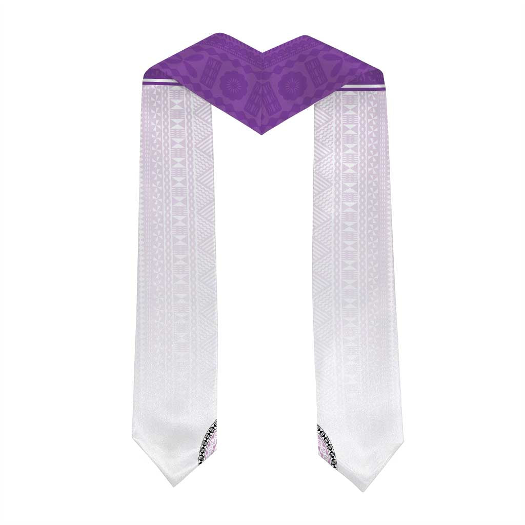 Custom Dudley School Graduation Stole With Fijian Tapa Pattern LT05 - Polynesian Pride