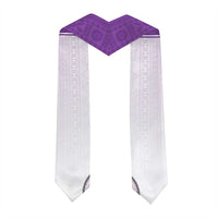 Custom Dudley School Graduation Stole With Fijian Tapa Pattern LT05 - Polynesian Pride