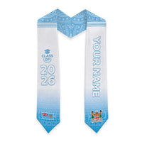 Custom Fiji Graduation Stole Fijian Tapa Pattern LT05 - Polynesian Pride