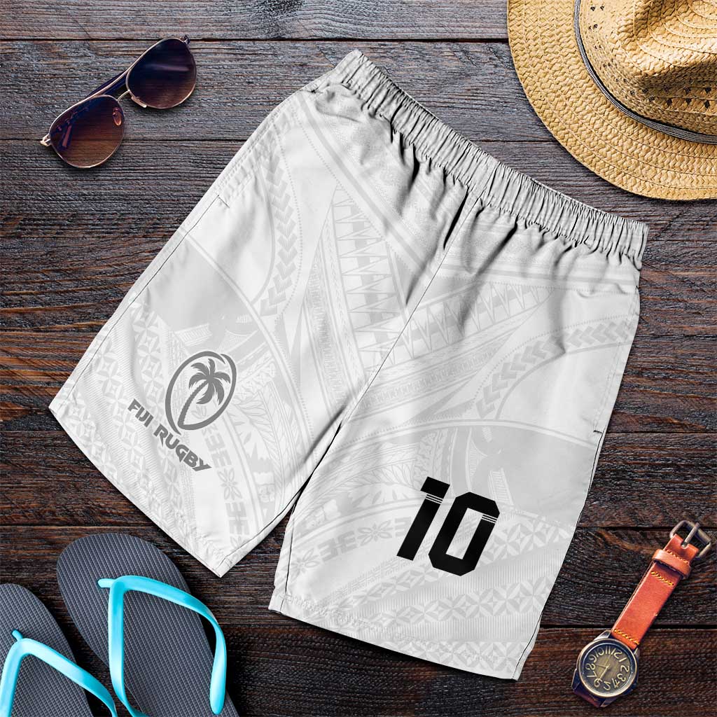 Custom Fiji Rugby Shorts for Men Tapa Tribal Motifs Sporty Style - Polynesian Pride