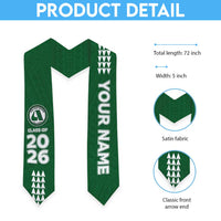 Custom Hawaii Aiea High School Graduation Stole Kakau Pattern LT05 - Polynesian Pride