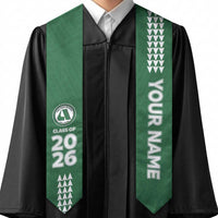 Custom Hawaii Aiea High School Graduation Stole Kakau Pattern LT05 - Polynesian Pride