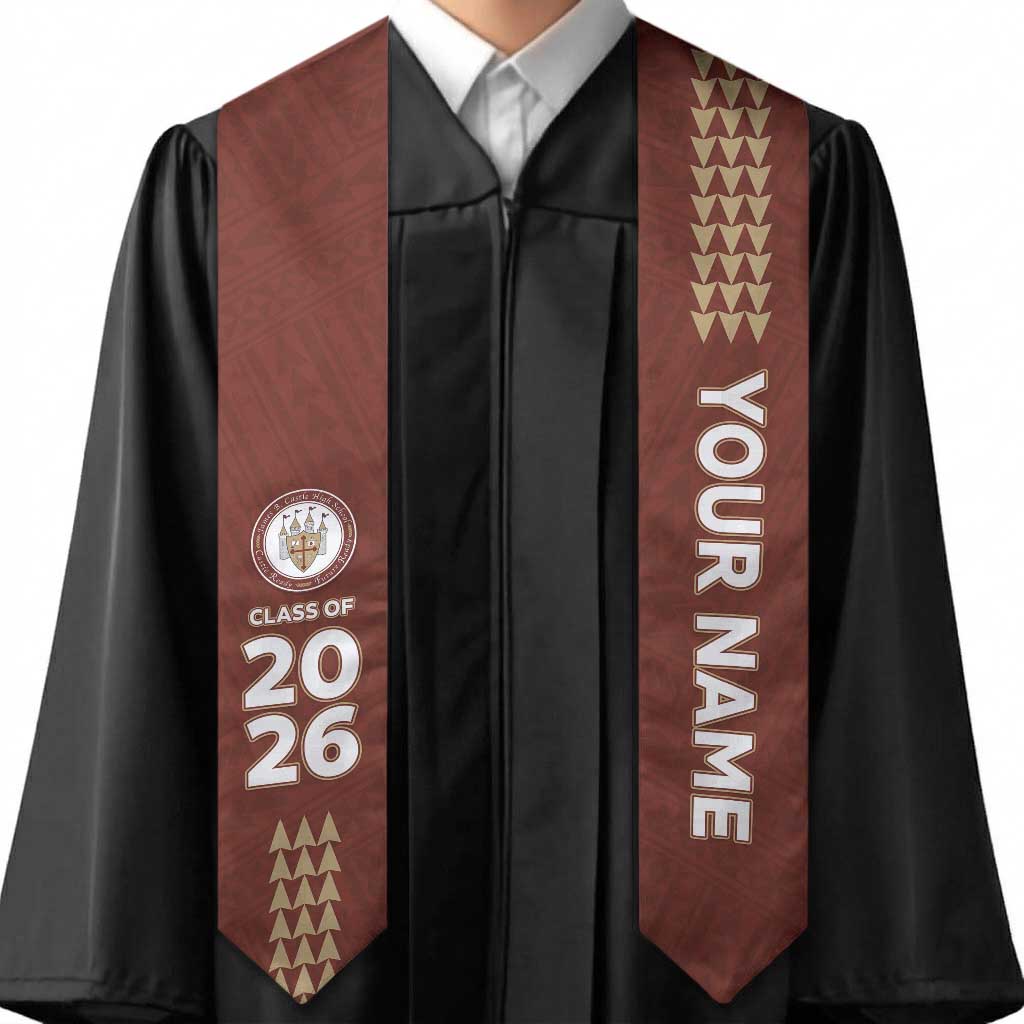 Custom Hawaii Castle High School Graduation Stole Kakau Pattern LT05 - Polynesian Pride