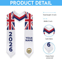 Custom Hawaii Graduation Stole Aloha Flag And Seal LT05 - Polynesian Pride