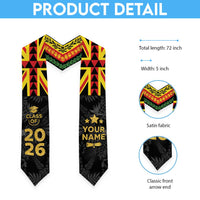 Custom Hawaii Graduation Stole Kakau Pattern With Leis LT05 - Polynesian Pride