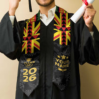 Custom Hawaii Graduation Stole Kakau Pattern With Leis LT05 - Polynesian Pride