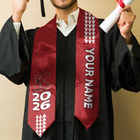 Custom Hawaii Kahuku High & Intermediate School Graduation Stole Kakau Pattern LT05 - Polynesian Pride