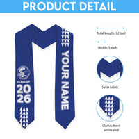 Custom Hawaii Kailua High School Graduation Stole Kakau Pattern LT05 - Polynesian Pride