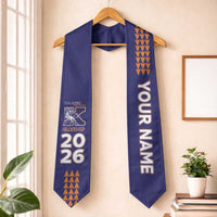 Custom Hawaii Kalaheo High School Graduation Stole Kakau Pattern
