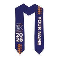 Custom Hawaii Kalaheo High School Graduation Stole Kakau Pattern
