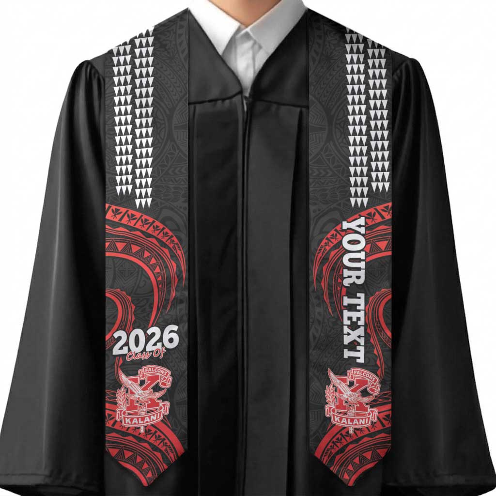 Custom Hawaii Kalani High School Graduation Stole Class Of Year Polynesian Kakau Pattern LT14 - Polynesian Pride