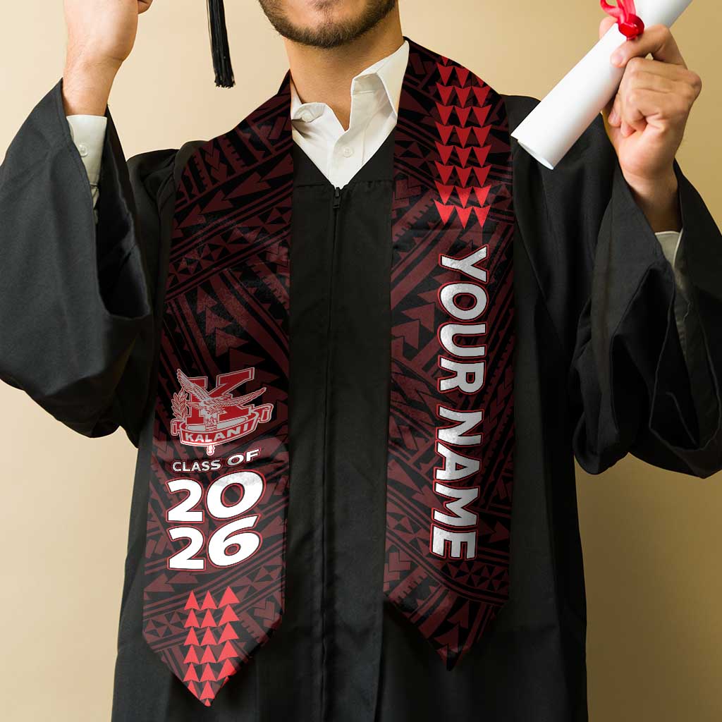 Custom Hawaii Kalani High School Graduation Stole Kakau Pattern LT05 - Polynesian Pride