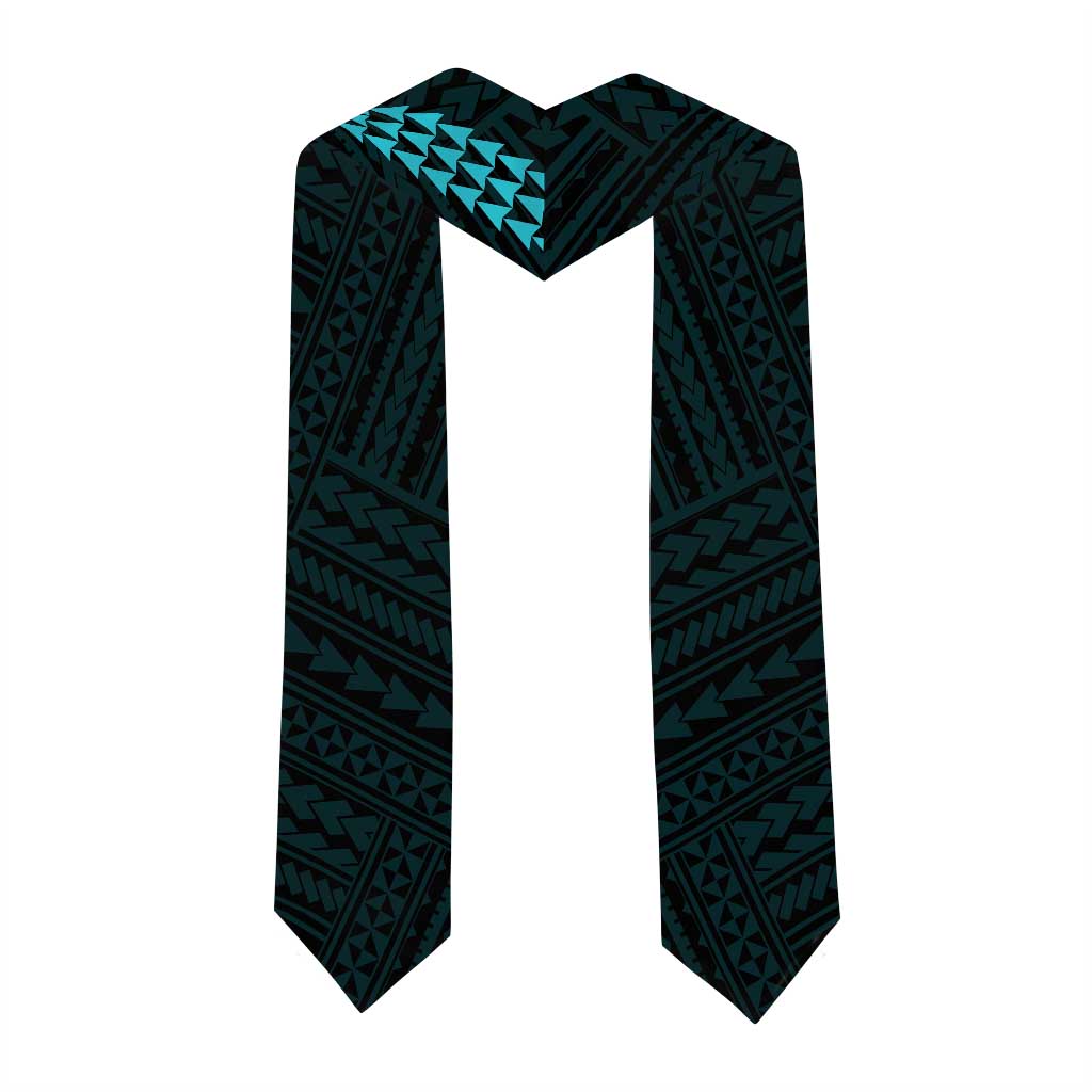 Custom Hawaii Kapolei High School Graduation Stole Kakau Pattern