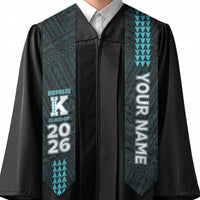 Custom Hawaii Kapolei High School Graduation Stole Kakau Pattern
